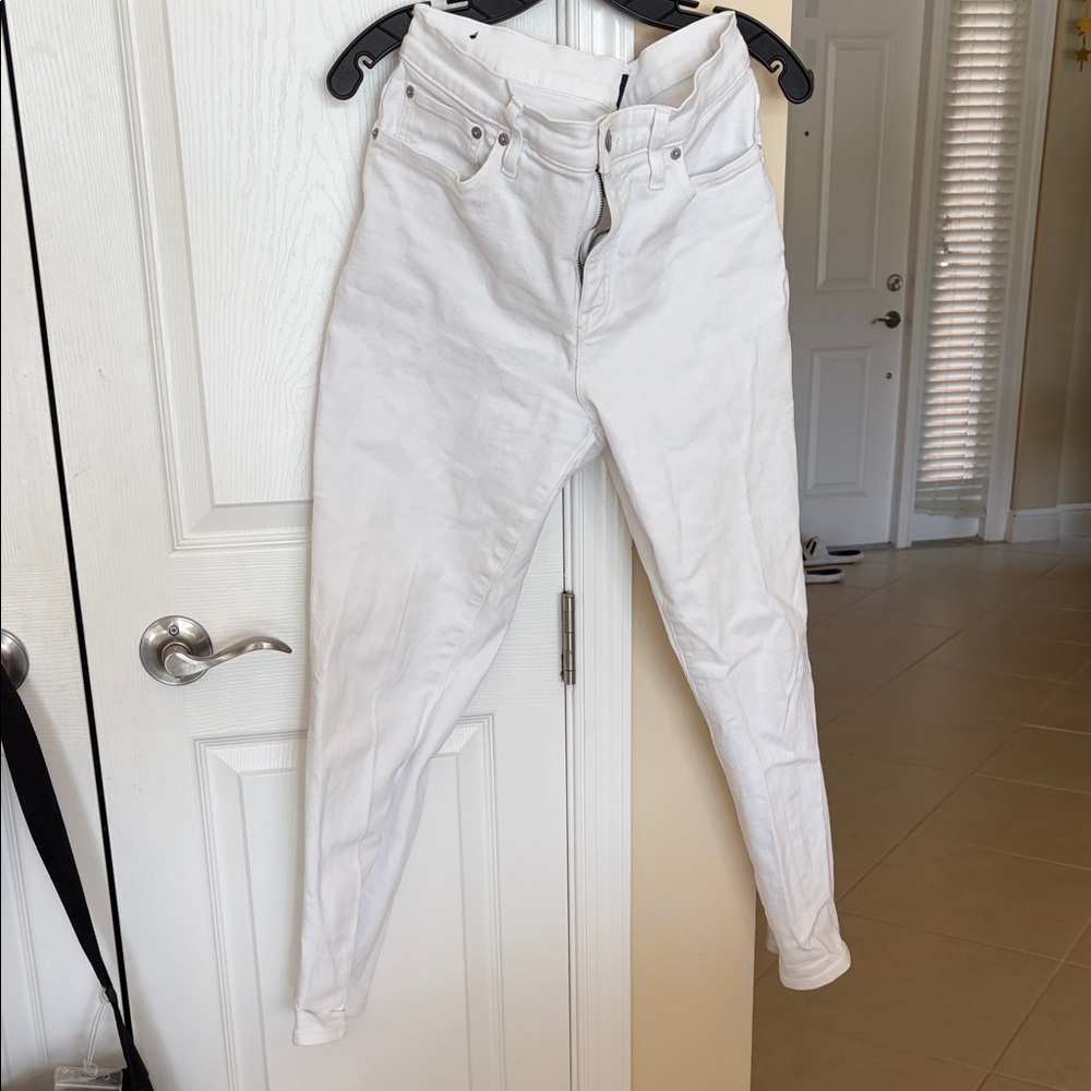 J. Crew Women's Bright White Skinny Jeans